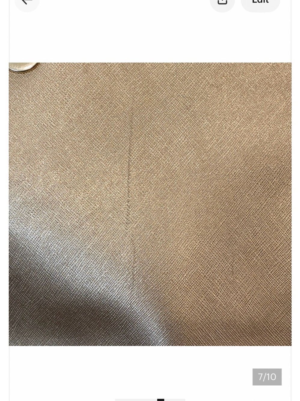 Michael Kors Metallic Gold Chain-Handle Tote - Picture 7 of 10